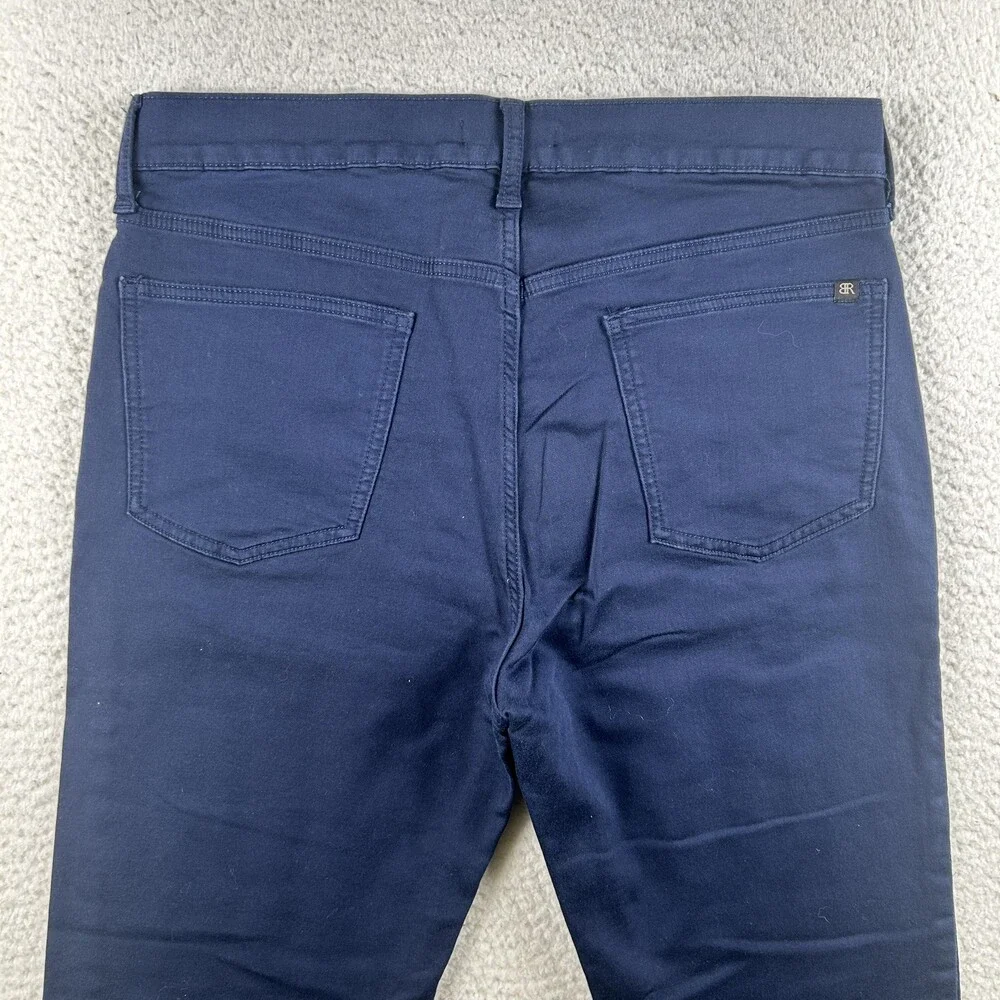 Banana Republic Jeans Mens 34x32 Dark Wash Blue Skinny Stretch Denim Zip Fly